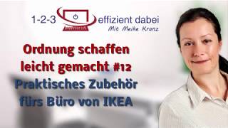 Ordnung schaffen leicht gemacht 12  Praktisches Zubehör fürs Büro von IKEA [upl. by Anirehtac108]