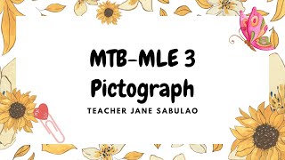 MTB MLE 3QUARTER 3PICTOGRAPHTEACHER JANE SABULAO [upl. by Stoecker]