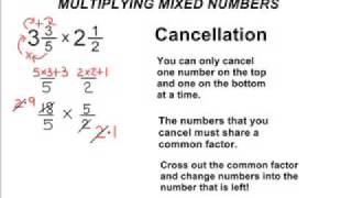 Fractions  Multiplying Mixed Numbers [upl. by Lyrpa]