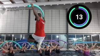 AQUAFITNESS AQUAGYM E HIDROGINASTICA  23 ejercicios con el churro cinzentopersonaltrainer [upl. by Enitsahc]