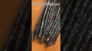 NEW Salt amp Pepper Loc Extensions Human Hair [upl. by Minsat445]