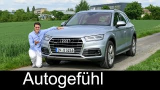 Audi Q5 FULL REVIEW test driven allnew neu SUV generation FY 2018  Autogefühl [upl. by Idelson]