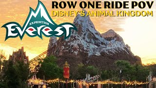 Lets Ride Row 1 Expedition Everest Animal Kingdom POV Walt Disney World 2024 Rollercoaster Coaster [upl. by Akinhoj550]