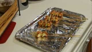 Bacon Wrapped Buffalo Chicken  Yakitori Style [upl. by Eiluj]