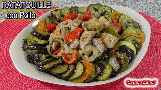 RATATOUILLE CON POLLO receta exquisita fácil y saludable [upl. by Ellehcen]