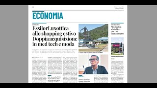 Luxottica si butta sullabbigliamento giovane americano La Rassegna di giovedì 18 luglio [upl. by Azalea789]