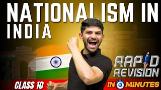 Nationalism in INDIA  10 Minutes Rapid Revision  Class 10 SST [upl. by Anegroeg]