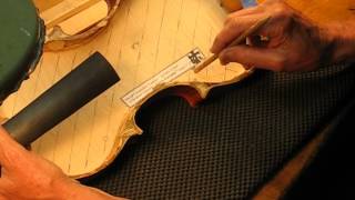 Vigdorchik Plate Tuning Back Plate of my Opus 15 Violin Strips 1 2 3 [upl. by Yanetruoc936]