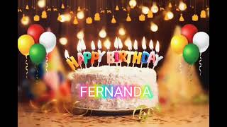 fERNANDA happy birthday to youbirthday party 🥳 birthday celebration 🎉💐 piano music 🎶 [upl. by Brazee]