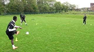 How to improve passing  Soccer passing drill  Nike Academy [upl. by Templas]