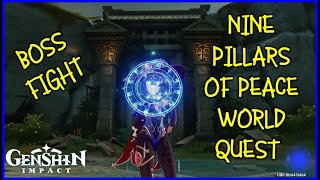 Nine Pillars of Peace Boss Fight  Genshin Impact [upl. by Bascio122]