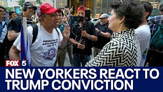 Trump verdict New Yorkers react to Donald Trump conviction [upl. by Gwennie243]