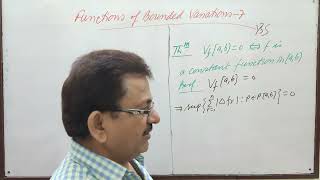 Functions of Bounded Variation 7 by Yogendra Bahadur Singh [upl. by Dloniger]