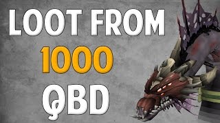 Runescape 2016  Loot from 1000 QBD [upl. by Aicirtel]