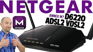 NETGEAR D6220 ADSL2 VDSL2 Modem Router Review Annex M [upl. by Guerra]