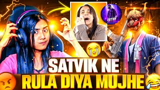 Satvik Ne Rula 😭 Diya Mujhe  Itna Grenade 💣 Kon Karta Hai 😭  Garena Free Fire [upl. by Rosenbaum]