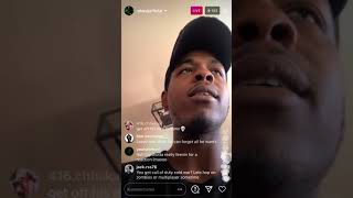 OBASI JACKSON GETS INTO IT WITH A DISRESPECTFUL FAN ON IG LIVE [upl. by Llennor]