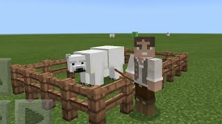 Tutorial 39 Como domesticar el oso polar minecraft pe pocket edition [upl. by Letitia64]