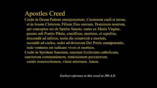 Apostles Creed in Latin with English vocabulary [upl. by Butterworth677]