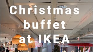 Traditional Swedish Christmas Buffet at IKEA  Svenskt Julbord  Kungens Kurva Sweden 🇸🇪 [upl. by Tansey623]