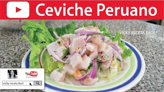 Ceviche de Atún  VickyRecetaFacil [upl. by Mullen]