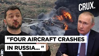 Multiple Air Crashes In Russias Bryansk Kyiv Downs 17 Shahed Drones Zelensky Meets Italys Meloni [upl. by Ydnerb121]