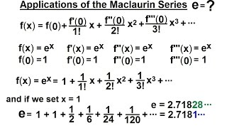 Calculus 2 Infinite Sequences and Series 64 of 86 Application of the Maclaurin Series [upl. by Llemert910]