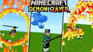 BEST DEMON SLAYER MOD YOU HAVE EVER SEEN😱 Minecraft pocket edition [upl. by Nagy]