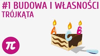 Budowa i własności trójkąta 1  Trójkąty  wprowadzenie [upl. by Territus]