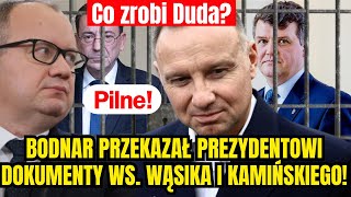 Kamiński i Wąsik jeszcze dziś będą wolni Duda otrzymał dokumenty od Bodnara ws skazanych posłów [upl. by French]