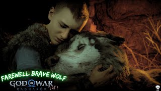 Atreus Heartbreaking Goodbye to Fenrir  God of War Ragnarök PC EXTRA [upl. by Anoet]