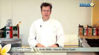 Knife Skills  How to Mince Garlic [upl. by Ahsanat]