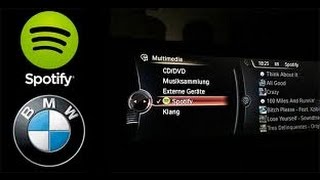 BMW Connected Drive  Step 10  How to use Spotify in your BMW [upl. by Murtagh]