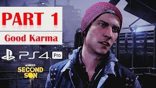 Infamous Second Son PS4 PRO Walkthrough No Commentary  Part 1 Prologue GOOD Karma [upl. by Stephanus707]