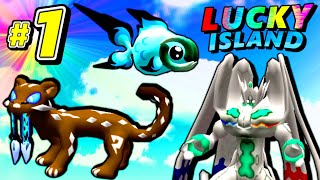 Pixelmon Lucky Block Island Rivals  THE FIRST BATTLE  Episode 1 [upl. by Hamforrd]