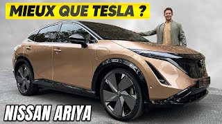 Essai NISSAN ARIYA – TUEUR de TESLA Model Y [upl. by Ytsrik308]