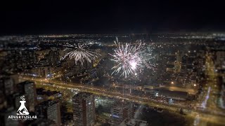 20232024 New Year’s Fireworks in Belgrade Serbia in 4K [upl. by Elime479]