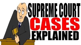 Supreme Court Cases For Dummies US History Review [upl. by Dej]