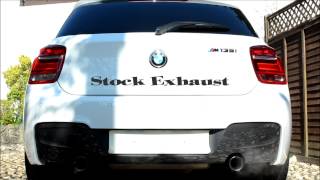 M135i Exhaust Comparison Stock vs M Performance Cold Start [upl. by Ecnesse786]