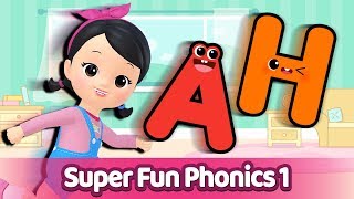 Super Fun Phonics A to H  Alphabet song [upl. by Yenahteb]