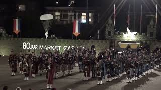 Massed Pipes amp Drums Airborne Taptoe Oosterbeek 2024 [upl. by Aldercy575]