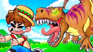 Minecraft PERO hay DINOSAURIOS 😲🦖☠️ SILVIOGAMER MINECRAFT PERO [upl. by Aerdnael430]