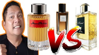 Maison Alhambra KISMET VS Rochas MOUSTACHE edp  YSL TUXEDO Clone War [upl. by Lemal]