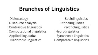 All Macro Branches of Linguistics [upl. by Giustino522]