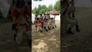 Kneeling Ranks Drill marching history revolutionarywar reenactors [upl. by Orly]