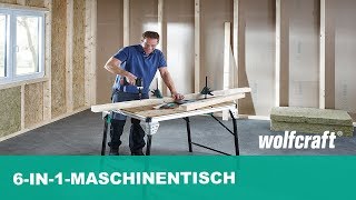 MASTER cut 2500 6in1Maschinentisch  wolfcraft [upl. by Pickard]