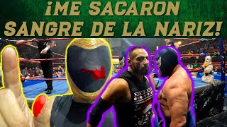 Luchando a lado de BLUE DEMON JR y con los CLÁSICOS DEL RING  ¡Terminé con sangre en la nariz [upl. by Atiroc]