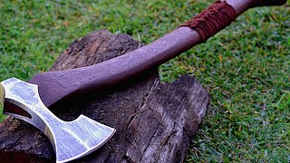 Making a viking style battle axe [upl. by Eintruok]