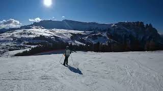 Seiser Alm ski resort in the Dolomites [upl. by Carlie]