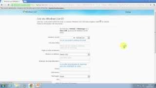 Como se cadastrar no MSN HOTMAIL [upl. by Enitram664]